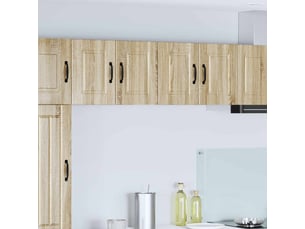 Meuble mural de cuisine | armoire de cuisine 2 pcs chêne sonoma bois d'ingénierie shl6515