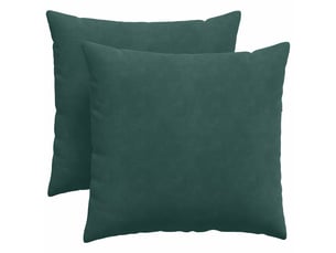 Lot de 2 coussins de canapé, coussins décoratifs vert foncé 45 x 45 cm cf59184