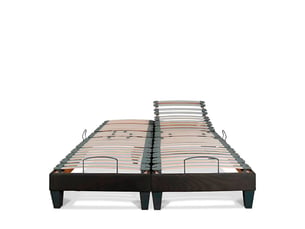 Ensemble matelas et sommier 2x70x190 cm Mousse + mémoire de forme BELLECOUR 4BP.AB.C.DUO.0719 soutien Medium épaisseur 21 cm