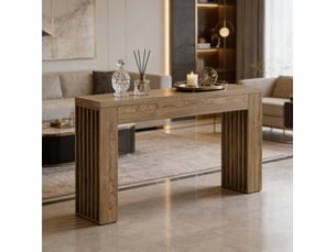 Table basse rectangulaire coloris marron BEAUNIV - 30 cmx150 cm