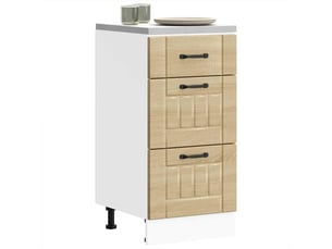 Meuble de rangement, armoire de cuisine lucca chêne sonoma bois ingénierie shl4775