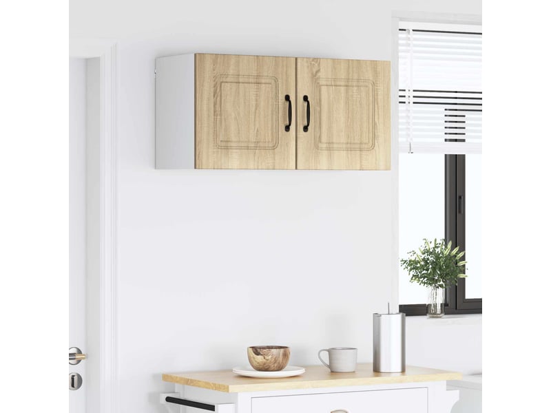 Meuble mural de cuisine | armoire de cuisine 2 pcs chêne sonoma shl7318 - Conforama D