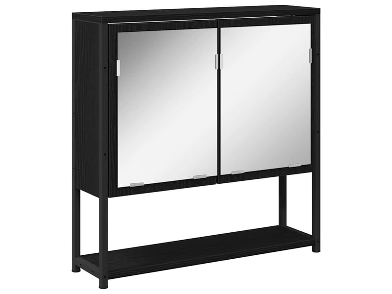  Ensemble de mobilier de salle de bain 2 pièces noir cf64237  - Conforama E