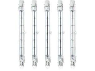 Ampoule halogène r7s 118mm 300w dimmable 220-240v 5900lm lot de 5