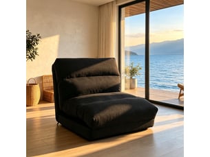 Fauteuil relax électrique  ARVELLA Tissu noir