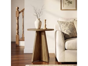 Table basse rond(e) coloris marron TRIBESIGNS 