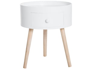 Table basse rond(e) coloris blanc PANGIVO