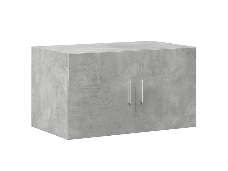  Buffet - armoire de rangement gris béton 70x42,5x225cm bois d'ingénierie  - Conforama E