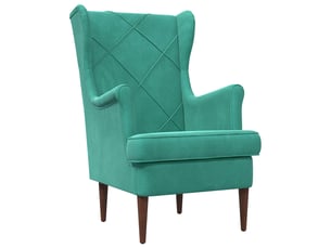 Fauteuil fixe VIDAXL  Velours bleu