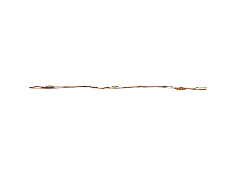  Guirlande lumineuse d'extérieur 10 m 200 led blanc chaud fil cuivre 13 fonctions sur secteur  - Conforama C