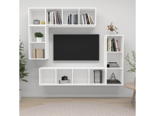 Meuble tv coloris blanc  <strong></strong>  <strong></strong>