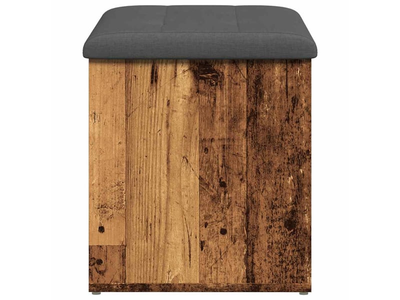  Banc chambre, banc de rangement vieux bois 62x42x45 cm bois d'ingénierie  - Conforama E
