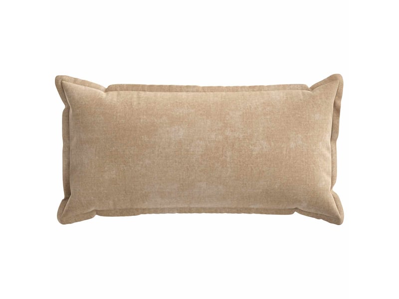  Lot de 2 housses de coussin houten taupe 40 x 80 cm tissu chenille cf49366  - Conforama C