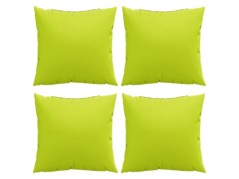  Lot de 4 coussins de canapé, coussins décoratifs vert vif 60x60 cm en tissu cf59229  - Conforama D