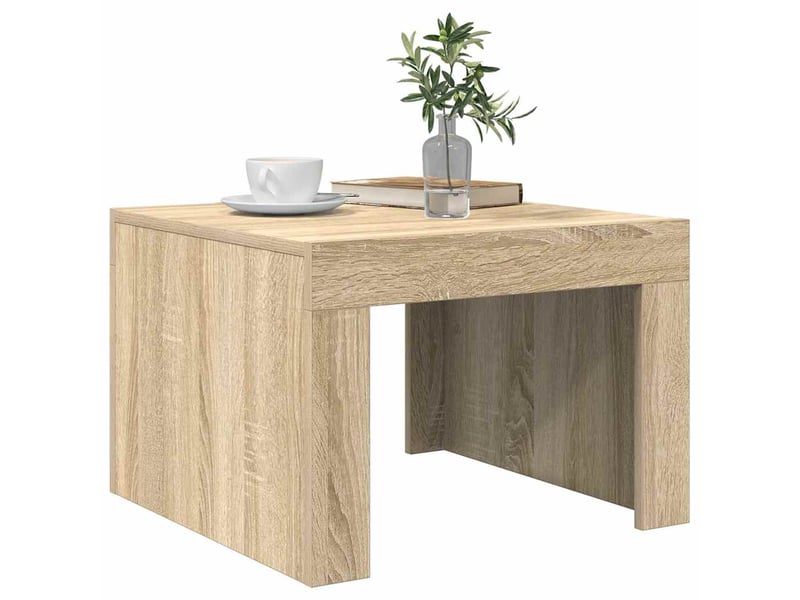  Table basse - table de salon - table à thé chêne sonoma 50x50x35 cm bois d'ingénierie  - Conforama D