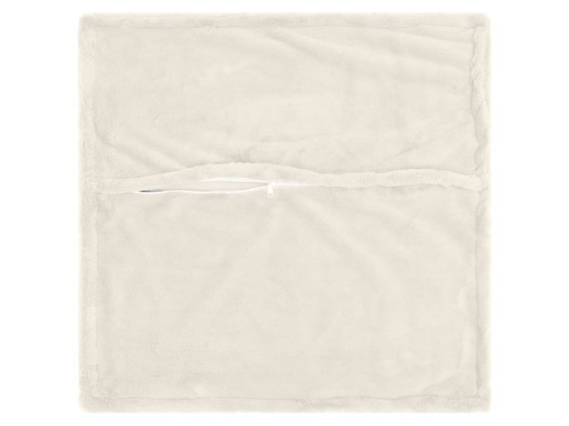  Lot de 2 housses de coussin houten blanc 60 x 60 cm cf49279  - Conforama D