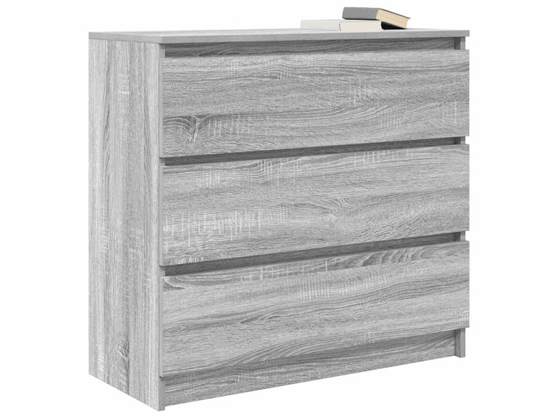  Buffet - bahut - meuble de rangement sonoma gris 80x35x76 cm bois d'ingénierie  - Conforama D