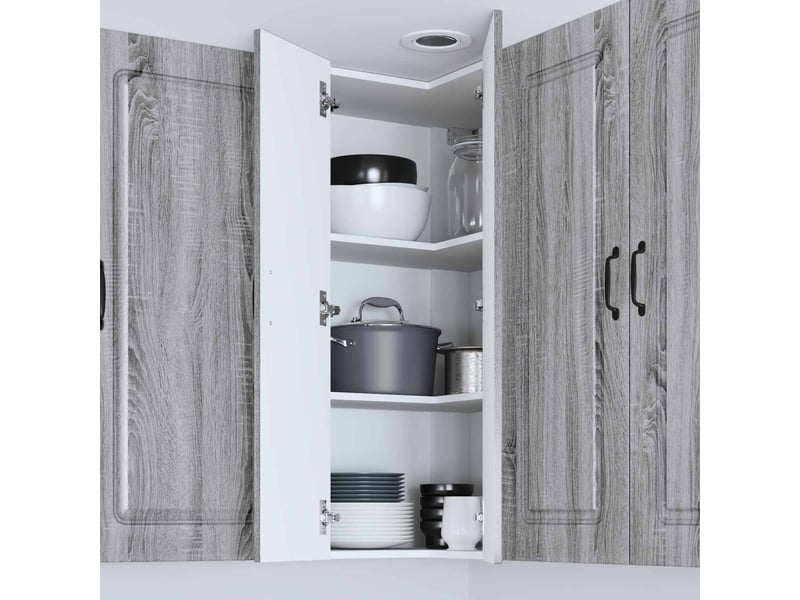  Panneau de lave-vaisselle kalmar gris sonoma 57x57x100cm  - Conforama D