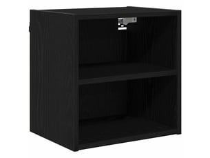 Meuble de rangement cuisine, armoire suspendue chêne noir 40x29,5x40cm