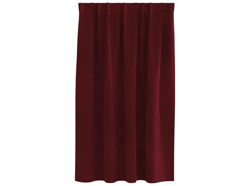  Lot de 2 rideaux, rideaux de fenêtre bordeaux 140 x 140 cm velours cf44001  - Conforama D