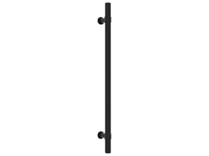 Bouton de porte, 224 mm, noir