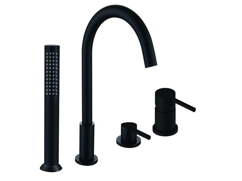 Robinet de baignoire fixation sur plage 098 céphise noir mat | hudor - Conforama A