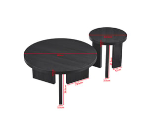 Table basse  coloris noir  