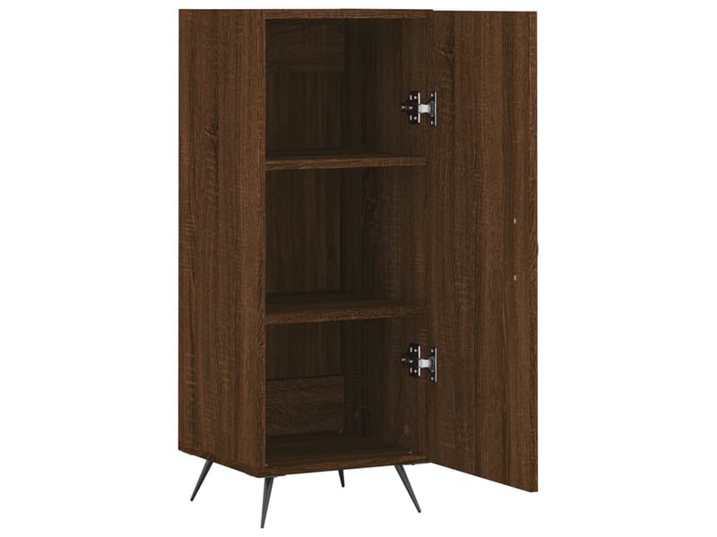  Buffet - bahut - meuble de rangement chêne marron 34,5x34x90 cm bois d'ingénierie  - Conforama E