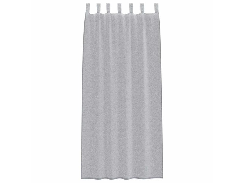  Lot de 2 rideaux en voile, voilage gris foncé 225 x 140 cm polyester cf43926  - Conforama D