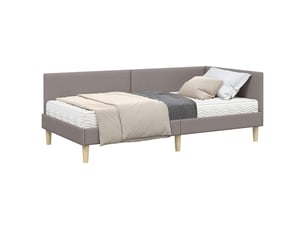Lit simple 100x200 cm coloris taupe