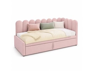 Lit gigogne 90x200 cm STILVORA   coloris rose