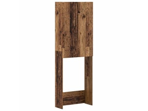 Armoire de toilette, meuble de toilette delft bois ancien 66x25.5x190 cm