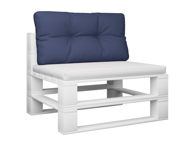  Coussin de palette, coussin de chaise, coussin de canapé bleu marine 120x40x12 cm tissu cf55309  - Conforama C