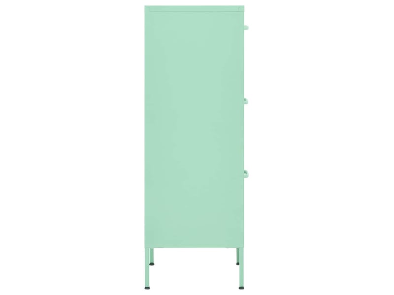  Armoire de rangement, rangement bureau vert menthe 42,5x35x101,5 cm acier  - Conforama D
