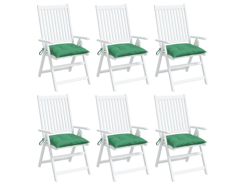  Lot de 6 coussins de palette, coussins de canapé vert 50x50x7 cm tissu oxford cf59751  - Conforama D