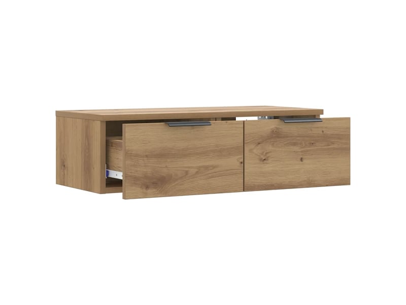  Armoire murale, meuble de rangement chêne artisanal 68x30x20 cm bois d'ingénierie  - Conforama D
