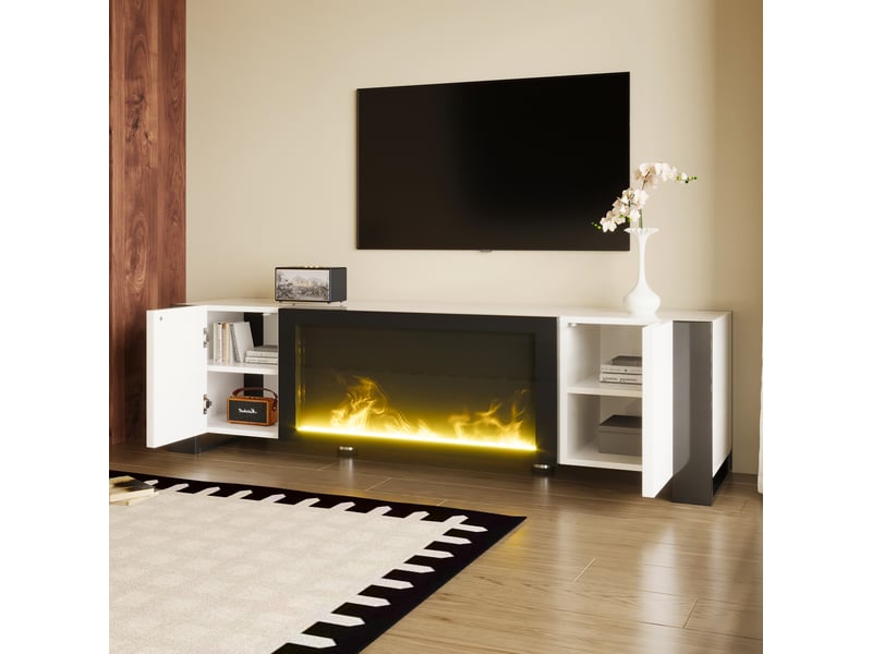  Lit mezzanine enfant en bois massif avec échelle, toboggan et fenêtre, lit cabane avec rambarde de sécurité, cadre en bois massif, blanc, 90x200 cm  - Conforama D