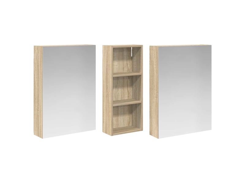 Ensemble de meubles de salle de bain 3 pcs 130x14.5x70 cm shl1132 - Conforama E
