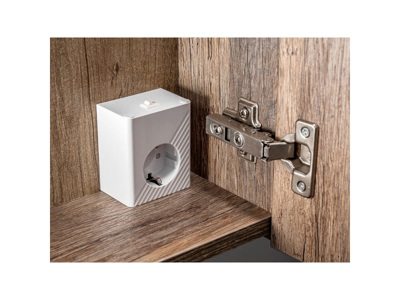  Ensemble salle de bain double vasques 120 cm + 4 éléments - rosario oak  - Conforama E