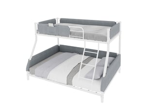 Lit superposé 140x190 cm SWEIKO coloris blanc