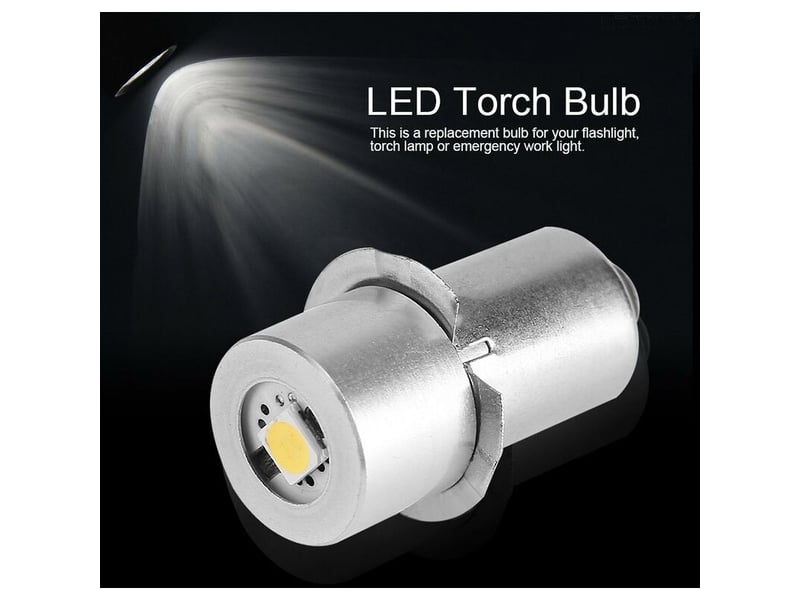  Ampoule de lampe de poche led 1 w p13.5s, 100-110 lm 2700-7000 k (6 v)  - Conforama D