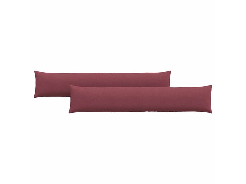 Lot de 2 coussins de canapé, coussins décoratifs tissu bordeaux 200 x 40 cm cf58796 - Conforama A