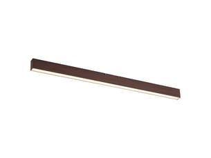 Plafonnier moderne effet bois de noyer avec led intégrée, dimmable 3 étapes et interrupteur dip 2700-4000k - keane