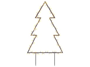 Décoration lumineuse arbre de noël avec piquets 115 led 90 cm