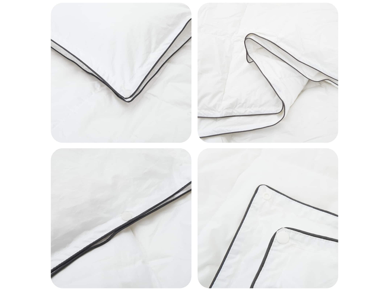  Ensemble de duvet 3 pcs - couette blanc bambou  - Conforama E