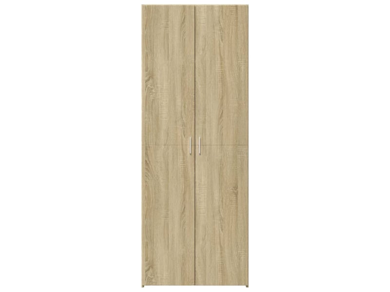  Buffet haut - bahut - meuble de rangement chêne sonoma 80x42,5x185 cm bois d'ingénierie  - Conforama C