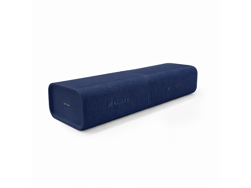  Kodak soundbrix plus enceintes bluetooth magnétiques (lot de 2) duo emboîtable 80w rms - son stéréo - brixlink - portée 50m - recharge usb-c - blasting blue  - Conforama A