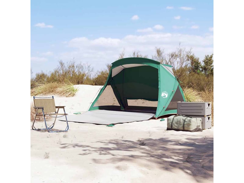  Tente de plage, tente d'extérieur 2 personnes vert imperméable  - Conforama B