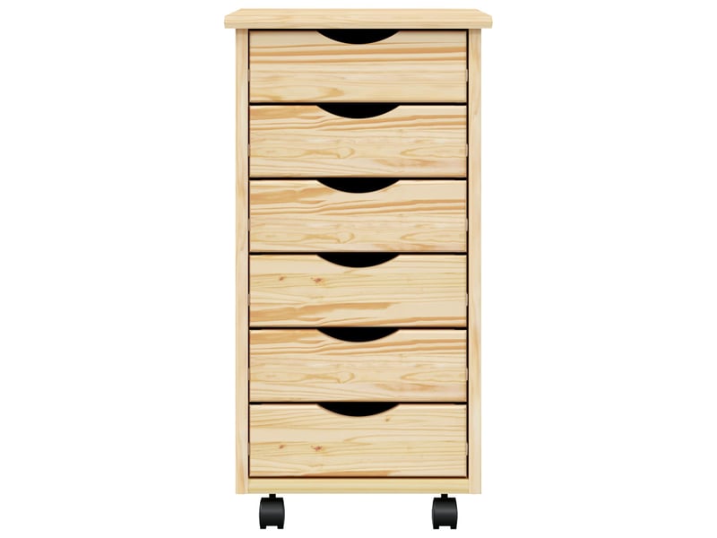  Caisson roulant de bureau avec tiroirs moss 34 x 39 x 65,5 cm  - Conforama E
