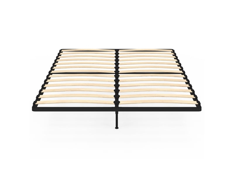 Sommier cadre métal à lattes fixe 140 x 190 cm  - Conforama C